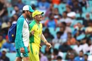 Australia v India - David Warner got injured in the second ODI